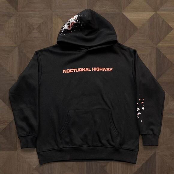 Sp5der Black Hoodie - Picture 1 of 3